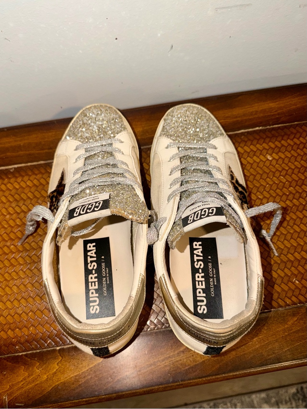 Golden Goose Super-Star Glitter Sneakers - Picture 6 of 9
